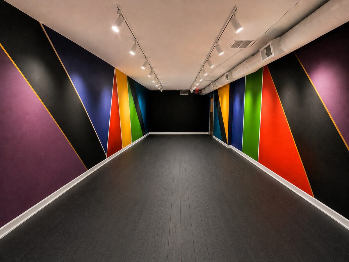 The colorful interior of The Audacity Gallery in Flint